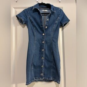 Zara denim mini dress size small